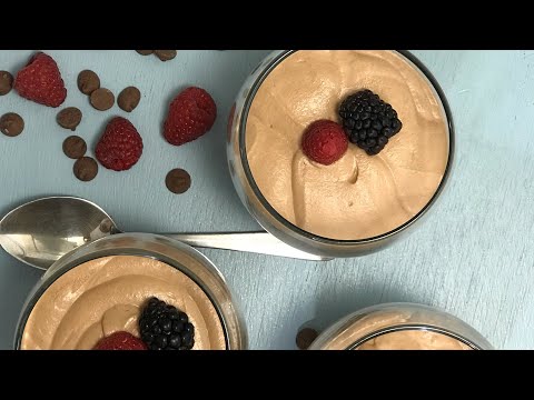 موس الشوكلاتة بمكونين فقط شيف شهرزاد mousse chocolate only two ingredients