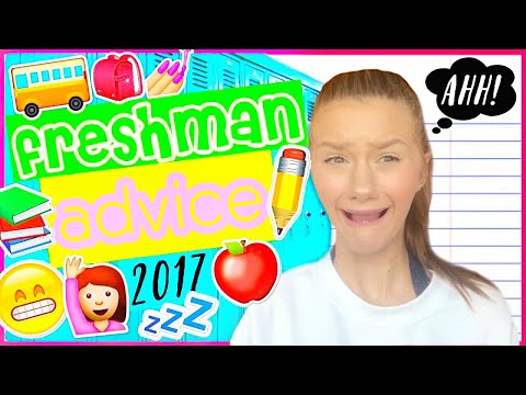 FRESHMAN ADVICE 2017! How To Survive High School! Video