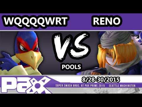 S@P - WQQQQWRT (Falco) vs Reno (Sheik) SSBM Pools - Smash Melee