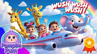 Download lagu ✈️ Naik Pesawat Yuk! | Lagu Anak Tentang Transportasi Udara | Animasi 3D Pampimpum 🎶 mp3