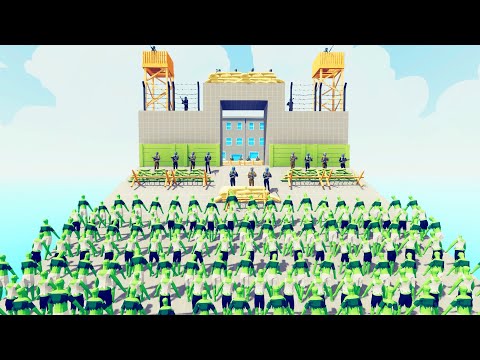 Zombie 100 Units vs Army - Totally Accurate Battle Simulator TABS