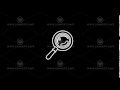 Magnifying Glass Thin Icon With Alpha Channel