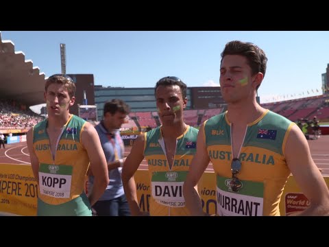 IAAF World U20 Tampere - Men Team AUS 4x400 Metres Relay Heat 2
