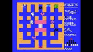 MSX Game: Pyramid Warp (1983 T&E Soft)