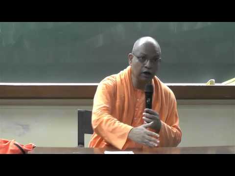 "You are the creator of your own destiny"   Swami Satyamayananda at IIT Kanpur
