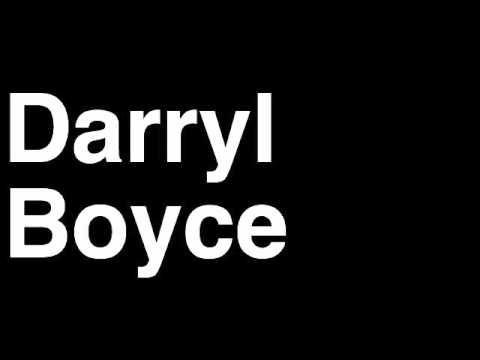 How to Pronounce Darryl Boyce Columbus Blue Jackets NHL Hockey Player Runforthecube