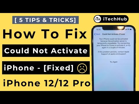 How to Fix Could Not Activate iPhone 12/12 Pro/12 Pro...