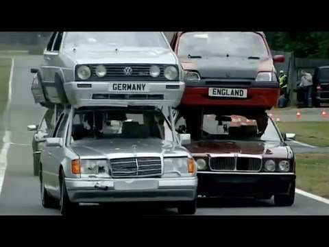 Double Decker Racing vs The Germans Part 1 | Top Gear Series 11