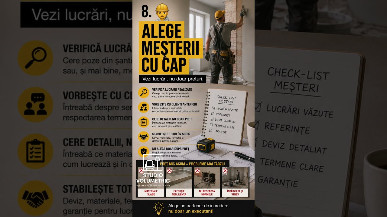 Te apuci de renovat? 10 reguli pe care să NU le ignori