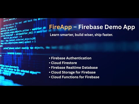FireApp – Firebase Demo App