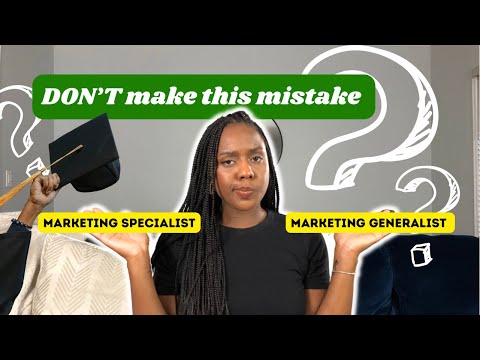 Which career path is WORSE? Marketing Generalist vs Marketing Specialist