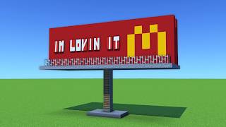 How to Build a Billboard In Minecraft - Step-by-Step Build Guide