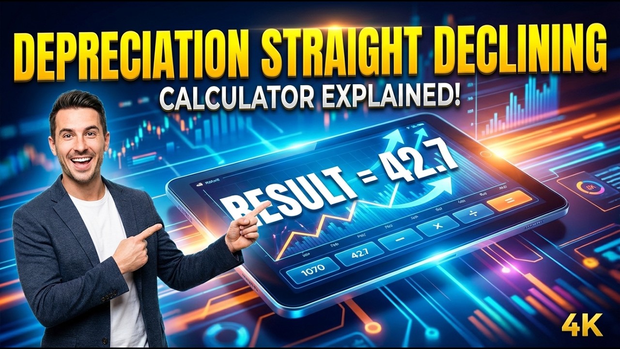 Depreciation Straight Declining Interactive Calculator