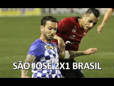 Gols da vitória do São José sobre o Brasil.
