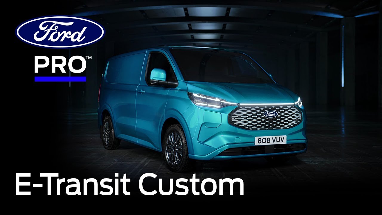 See The New Ford E-Transit Custom Electric Van