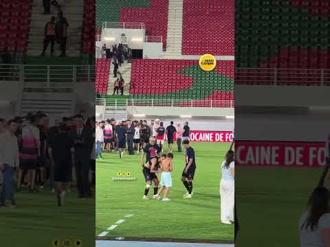 الهبطي يتقاسم فرحة التتويج بكأس العرش مع زوجته