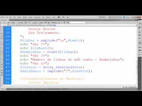 Curso De Php Aula 24 Implode E Array_reverse Do Php