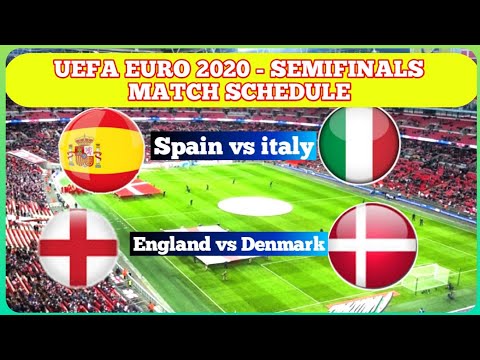 Match Schedule UEFA Euro 2020 ( 2021 ) Semifinals