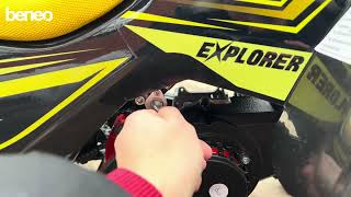Mini quad à essence enfant 50 cc | Beneo Motors Explorer | Bleu