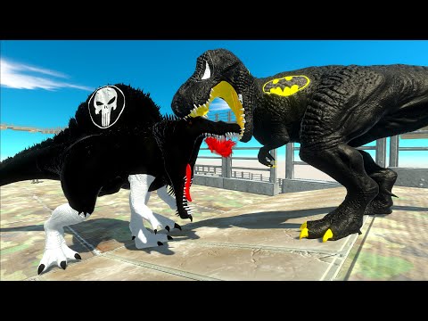 THE PUNISHER SPINOSAURUS DEATH FALL - Animal Revolt Battle Simulator