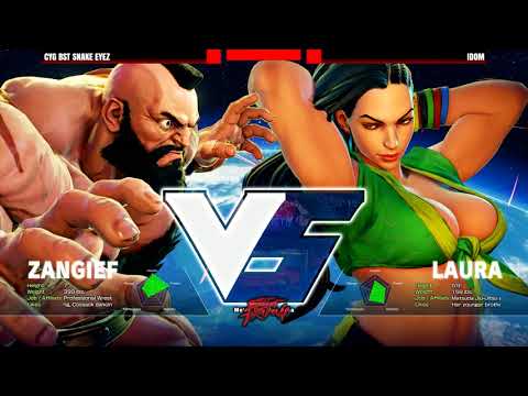 East Coast Throwdown 2017 - Street Fighter V Exhibition - Snake Eyez vs Idom [1080p/60fps]
