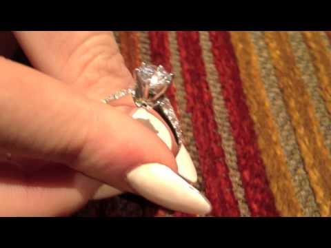 Cubic Engagement ring - 8362e