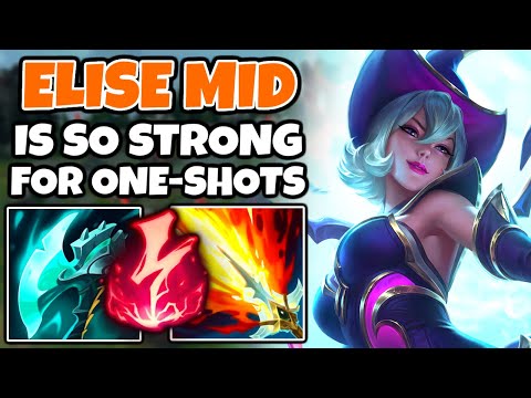ELISE MID is GOD TIER for ONE-SHOTS. (2600 Damage in 1 second) | Off-Meta Climb | 13.12