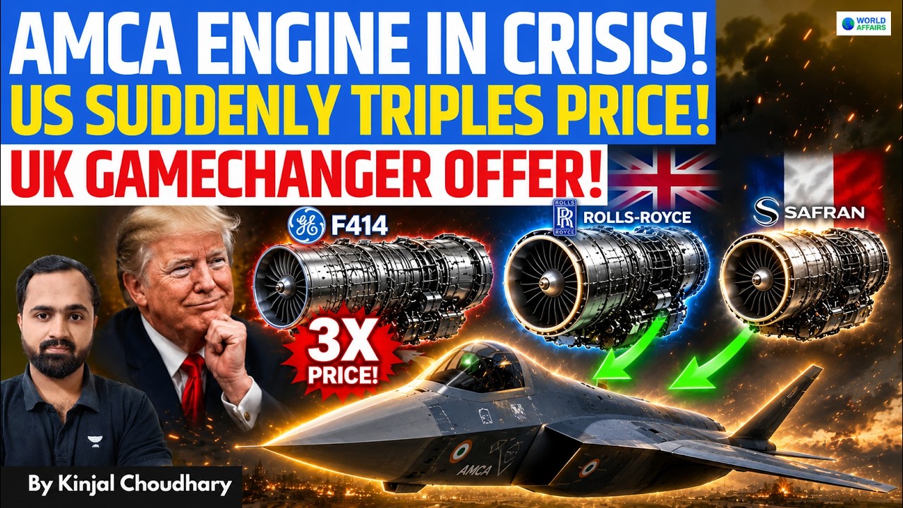 US Blackmail? Demands 3X Price For AMCA & Tejas GE F414 Engines! Rolls-Royce, Safran Step In! Kinjal
