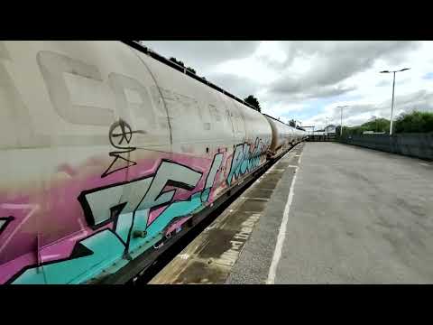 Castle Cement Freight Flow GBRf 66743 6N00 Hellifield 08/07/2022