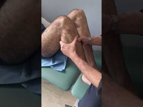 How to test for ACL tear or rupture? A positive anterior drawer test demonstrated.