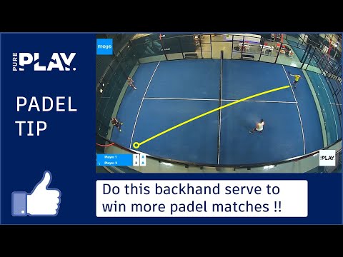 PURE PLAY PADEL TIP: Do this backhand serve to win more padel matches !!