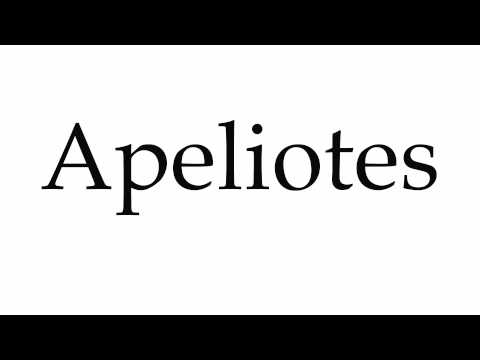 How to Pronounce Apeliotes
