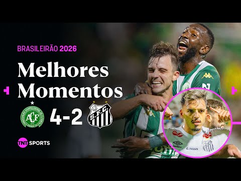CHAPECOENSE 4X2 SANTOS | MELHORES MOMENTOS | BRASILEIRÃO 2026