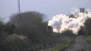 preview picture of video '60019 Bittern (as 4492 Dominion of New Zealand) 'Light Engine' 14.12.2011'