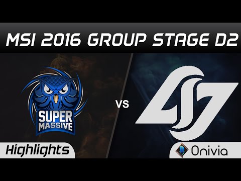 SUP vs CLG Highlights MSI 2016 D2 Supermassive vs Counter Logic Gaming