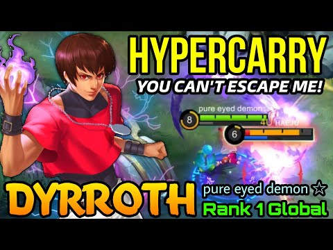 Dyrroth Monster HyperCarry with Hybrid Build! - Top 1 Global Dyrroth by pure eyed demon ☆ - MLBB