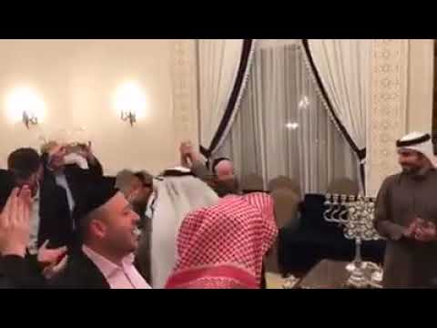 A Chanukah miracle indeed!  Jews light a Menorah and dance in Bahrain 🇧🇭 with Rav DovBer Pinson