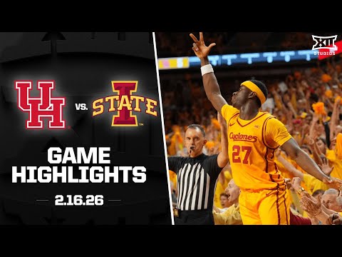#2 Houston vs. #6 Iowa State Game Highlights | 2025-26 Big 12 Men's Basketball