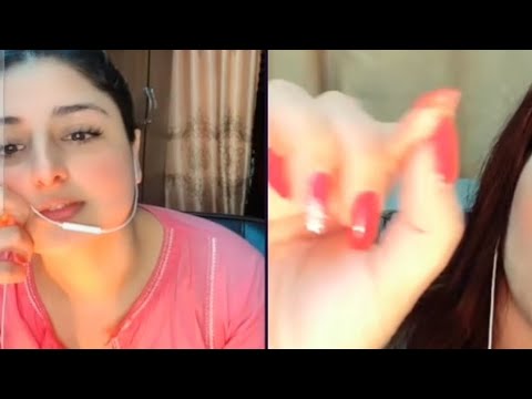 hot 🔥question/ answer saba shah and sumbhal tiktok live #foryou#funny #trending #nutter #tittokfun😜