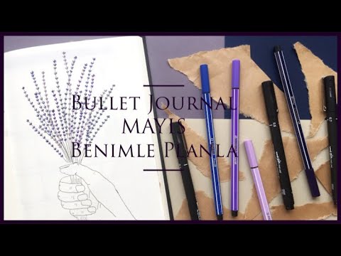 Bullet Journal Mayıs 2018 | Benimle Planlayın / Organize Olmak İçin Ajanda Video