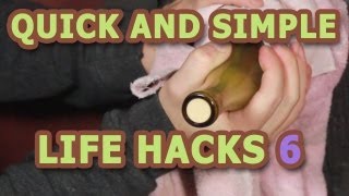 LIFE HACKS -- 7 ways to open a Wine bottle without a corkscrew!