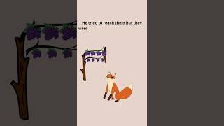 Fox and the grapes story | short story | moral stories #kidsstories #kidsstory #animals #kids #kid