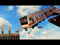 Realistic TRAIN Crashes Destruction Teardown Movie