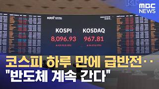 코스피 하루 만에 급반전‥"반도체 계속 간다" (2026.06.10/뉴스25/MBC)