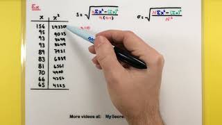 Statistics - How to calculate the standard deviation