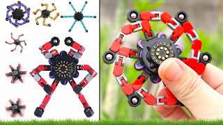 Transformable Fidget Spinner Chain 🔥 | DIY Robot Toy & Stress Relief Spinner | Easter Basket Gift
