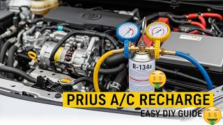 Toyota Prius A/C Recharge DIY: How to Charge Air Conditioner (2004-2009)