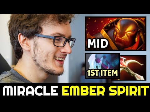 MIRACLE MID Ember Spirit with First Item Manta Style 7.31 Dota 2