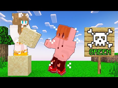 Minecraft, But You Can’t Touch the Color Green! ( Tagalog )