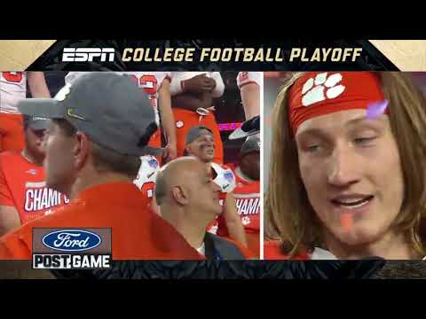 2019 CFP Fiesta Bowl Trophy Presentation